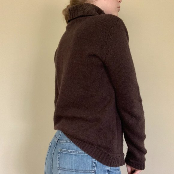 Brown Long Sleeve Turtleneck - Picture 6 of 9